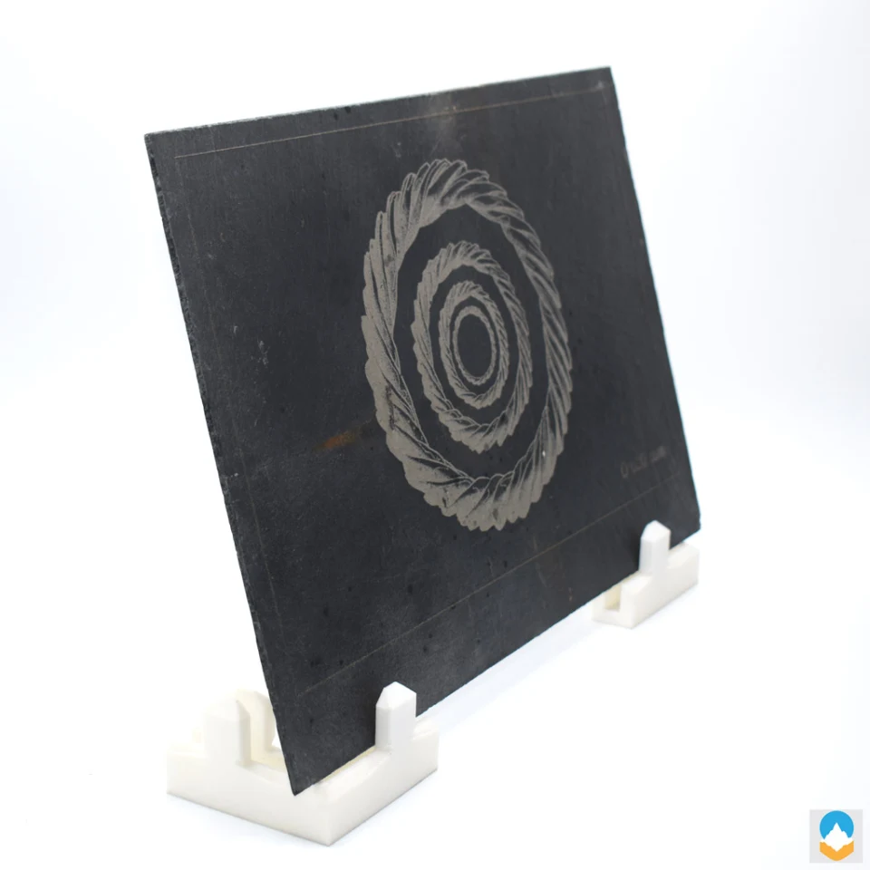 Gravure laser sur ardoise